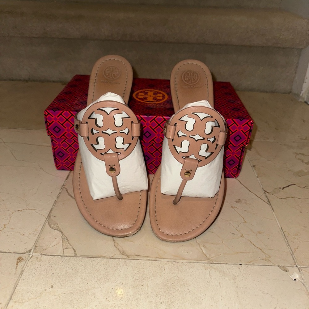 Tory Burch Women's ‘Light Sand’ Leather Sandals